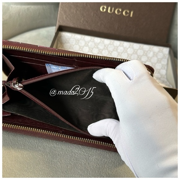 GUCCI LIMITED EDITION HEART CONTINENTAL LONG ZIPPY WALLET π― AUTHENTIC - Picture 12 of 16